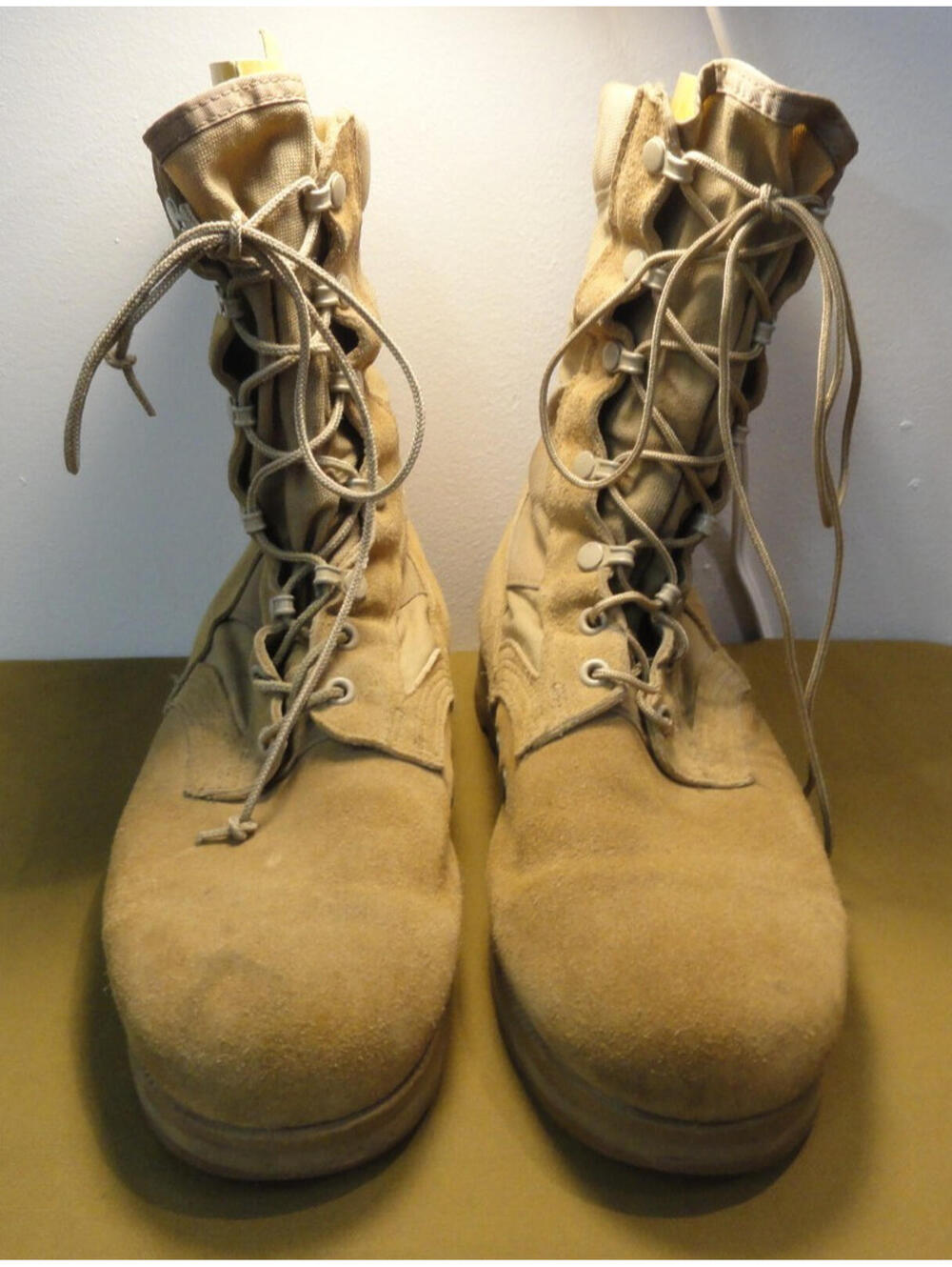 COYOTE SPEED LACES COYOTE BROWN MILITARY REGULATION HOT WEATHER BOOTS 10.5R